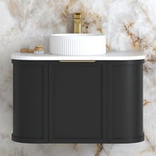 Hampshire 750mm Wall Hung Single Vanity with Solid Surface Countertop